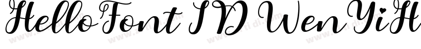 HelloFont ID WenYiH字体转换